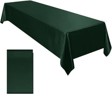 Load image into Gallery viewer, Rectangle Wedding Satin Tablecloth 57x102inch Bright Smooth Silk Table Cover for Wedding Banquet Anniversary Dining Table Decor
