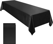 Load image into Gallery viewer, Rectangle Wedding Satin Tablecloth 57x102inch Bright Smooth Silk Table Cover for Wedding Banquet Anniversary Dining Table Decor
