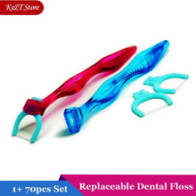 Load image into Gallery viewer, Replaceable dental floss super fiber flat wire and soft floss hilo dental teeth sticks oral care hygiene toothpick 0ral irrigator
