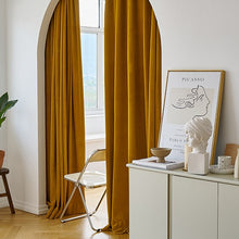 Load image into Gallery viewer, Retro Embroidery White Lace Girly IG Living Room Decorative Curtain Bedroom Balcony Velvet High-quality Blackout Luxury Curtains
