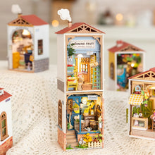 Load image into Gallery viewer, Robotime DIY Wooden Dollhouse Mini Town Doll House with Furniture Bookshop for Children Gift Miniature Adult
