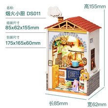 Load image into Gallery viewer, Robotime DIY Wooden Dollhouse Mini Town Doll House with Furniture Bookshop for Children Gift Miniature Adult
