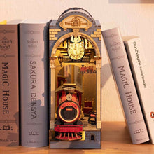 Load image into Gallery viewer, Robotime Rolife DIY Book Nook Japanese Sakura Densya in Books Series Wooden Miniature House with Furniture Doll House Kits Toy
