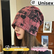 Load image into Gallery viewer, Casual Polyester Cotton Women Beanies Soft Elastic Warm Pullover Cap Hip-hop Bonnet Breathable Baotou Cold Hat for Women and Men
