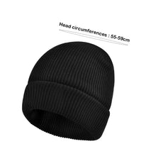 Load image into Gallery viewer, Soft Winter Beanie Waterproof Coating Solid Color Fishing Hat Windproof Fleece Lined Knit Cap Winter Season for Men and Women
