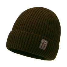Load image into Gallery viewer, 1pc Winter Warm Beanie Knitted Cap Large Brim,Solid Color, Versatile Unisex Style,Plush Lining for Winter,Suitable for Adults

