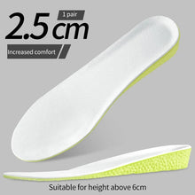 Load image into Gallery viewer, Insole 1Pair Sports Shock Absorption  for Feet Height Increase Templates Men Women s s 1.5cm/2.5cm/3.5cm Growing Sole shoe pads
