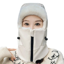 Load image into Gallery viewer, New Warm Scarf Mask Integrated Hat Coldproof Breathable Helmet Cap Waterproof Windproof Beanie Hat for Outdoor Cycling Skiing
