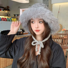 Load image into Gallery viewer, Fashion Cold-proof Faux Fur Beanies Hat Thicken Cold Protection Warm Lei Feng Hat Furry Ear Protection Caps Women Accessories
