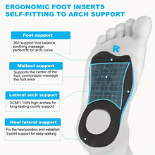 Load image into Gallery viewer, Insole 1 Pair Arch Support s - Comfortable, Ergonomic 3/4 Length Foot Inserts for Sneakers &amp; Faux Leather s, Men and Women shoe pads
