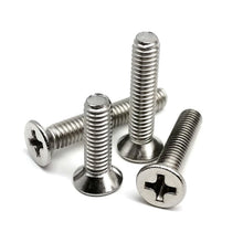 Load image into Gallery viewer, M1.6 M2 M2.5 M3 M4 M5 M6 M8 GB819 304 A2 Stainless Steel Cross Phillips Flat Countersunk Head Screw Bolt Nut Washer Set Kit Box
