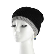 Load image into Gallery viewer, Casual Versatile Stacking Hat Mock Double Layer Warm Wool Knitted Hat Crochet Bonnet Soft Ear Protection Cap Unisex
