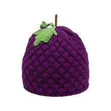 Load image into Gallery viewer, Playful Warm Knitted Fruit Hat Soft Handmade Pineapple Beanie Stretchy Brimless Strawberry Pullover Cap Winter Head Accessory
