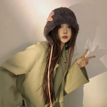 Load image into Gallery viewer, New Autumn and Winter Bow-Knot Ear Protection Hat, Cold-Proof, Warm, Artistic, Versatile, Sweet Knitted Hat
