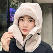 Load image into Gallery viewer, New Warm Scarf Mask Integrated Hat Coldproof Breathable Helmet Cap Waterproof Windproof Beanie Hat for Outdoor Cycling Skiing
