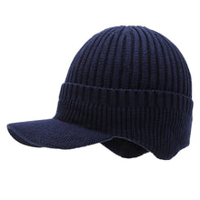 Load image into Gallery viewer, GTUBIKE New Winter Men Hat Outdoor Ear Protection Warm Thick Bicycle Knitted Cap Scarf Windproof Visors Baseball Cap Male
