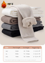 Load image into Gallery viewer, Girls Winter Thick Leggings Fleece Lined Warm Kids Leggings Soft Tights Snow Days Pants

