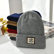 Load image into Gallery viewer, Warm Knitted Hat Jacquard Stripe Ear Protection Warm Trendy Casual Hat

