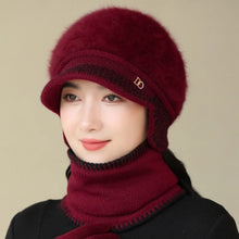 Load image into Gallery viewer, Fashion Warm Knitted Hat Windproof Cold Proof Pullover Hat Thickned Duck Tongue Hat Women
