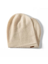 Load image into Gallery viewer, 100% Cashmere 2-Layers Beanies Solid Knit Caps Unisex Hat Casual Men New Year Special Price Basic Soft Women Warm Hair Bonnet
