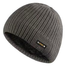 Load image into Gallery viewer, Autumn and winter thick wool blended knitted men's and women's hats are suitable for windproof and warm outdoor wear in winter
