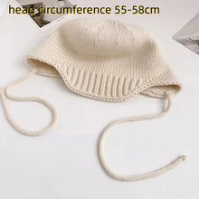 Load image into Gallery viewer, Casual Windproof Knitted Cap Warm Solid Color Beanie Cap Ear Protection Earmuffs Cap Autumn Winter
