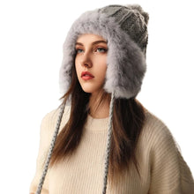 Load image into Gallery viewer, New Knitted Knitted Hat Pompom Warm Ear Protection Hat Coldproof Fur Balls Lei Feng Hat Autumn and Winter
