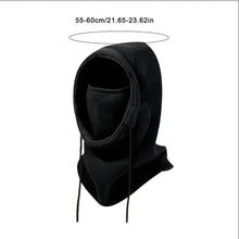 Load image into Gallery viewer, 3PCS Unisex Winter Balaclava Knit Hood Windproof Drawstring Motorcycle Riding Warm Cap Headgear for Cold Weather
