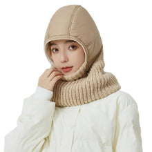 Load image into Gallery viewer, Casual Warm Winter Ski Hat Thickened Keep Warm Bomber Hat Cap Integrated Face Ear Windproof Full Cover Balaclava Scarf Unisex
