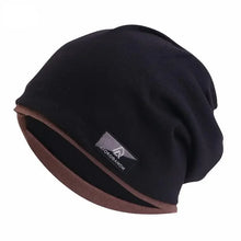Load image into Gallery viewer, Autumn and Winter Imitation Cashmere Double Layer Skullies Bennies Unisex Pullover Hat
