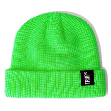 Load image into Gallery viewer, Daily SHORT Beanie Hat Unisex Sailor Style Winter Hat Men Women Ribbed Knitted Melon Cap True Letter Baggy Hat
