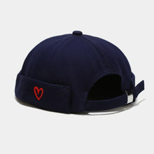 Load image into Gallery viewer, Casual Heart Love Label Docker Cap Cotton Adjustable Brimless Hat Hip Hop Landlord Hat Men and Women
