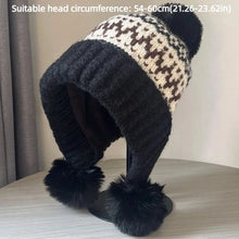 Load image into Gallery viewer, Fashion Warm Women's Knitted Hat Thickened Ear Protection Women's Beanies Coldproof Windproof Bonnet Caps Autumn Winter
