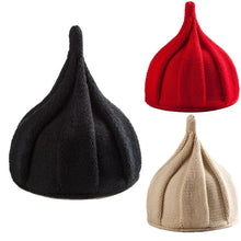 Load image into Gallery viewer, Twisted Flower Women's Knit Hat Loose Fit Solid Color Pullover Hat Casual Street Fashion Newsboy Beret Outdoor Activities
