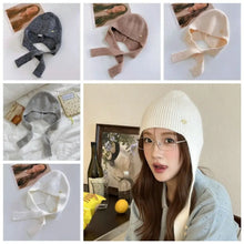 Load image into Gallery viewer, Fashion Woolen Crochet Keep Warm Knitted Hat Solid Color Windproof Beanies Cap Soft Coldproof Pullover Cap For Women Girls
