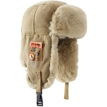 Load image into Gallery viewer, Fashion Thick Bomber Hat with Ear Flaps Waterproof Winter Hat Faux Fur Keep Warm Russian Cap Female

