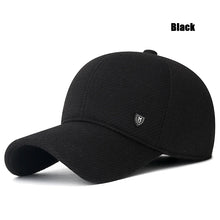 Load image into Gallery viewer, Mens Winter Baseball Cap with Ear Flaps, Baseball Winter Hats with Ear Flaps for Men Outdoor Walk Running  Adjustable Size
