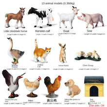 Load image into Gallery viewer, Wild Animal Model Toys Decoration Solid Tiger Lion Hippo Rhinoceros Elephant Panda Cow Set Children's Toy
