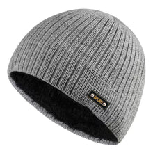 Load image into Gallery viewer, Autumn and winter thick wool blended knitted men's and women's hats are suitable for windproof and warm outdoor wear in winter
