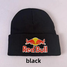 Load image into Gallery viewer, Embroidered Red Bull Knitted hat Beanie Winter Hat Unisex Warm Cap for Men And Women Red Bull Unclimbed Urine Hat
