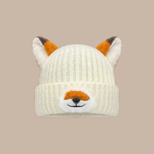 Load image into Gallery viewer, Y2K Versatile Fox Ears Beanies Cartoon Design Thickened Pullover Hats Breathable Warm Winter Beanies for Women and Men
