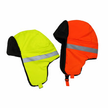 Load image into Gallery viewer, Thickened Trapper Hat Waterproof Warm Ski Hat Reflective Strips Design Windproof Bomber Cap Winter Outdoor Activities
