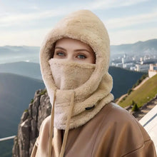 Load image into Gallery viewer, YANBIGUO 1 Pc Warm Balaclava for Women&amp;Men,Winter Hats Sherpa Hood Ski Face Cover,Windproof Furry,Adjustable Hood Cap Scarf
