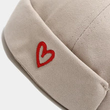 Load image into Gallery viewer, Casual Heart Love Label Docker Cap Cotton Adjustable Brimless Hat Hip Hop Landlord Hat Men and Women
