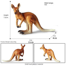 Load image into Gallery viewer, Kangaroo Model Set Children's Simulation Animal Model Birthday Cake Decoration
