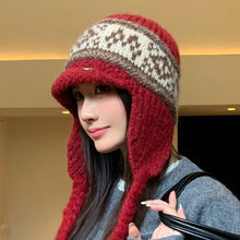 Load image into Gallery viewer, Fashion Thickened Ear Protection Hat Windproof Thermal Knitted Cap Cold Proof Comfortable Winter Warm Hat Outdoor Cycling
