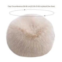 Load image into Gallery viewer, Smooth Mongolian Fluffy Hat Thickened Fur Round Top Warm Bucket Hat Fluffy Texture Ear Protection Winter Hat Cold Weather
