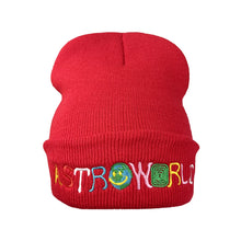 Load image into Gallery viewer, 1pcs Beanie Astroworld Embroidery Knitted Hat Ski Warm Winter Unisex Hip Hop Hats Black White Red
