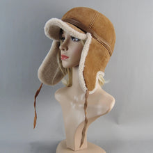 Load image into Gallery viewer, Hot High Quality Real Fur Hat Lamb Wool Winter Bomber Hats For Women Earflaps Luxury Autumn Warm Ushanka Russian Hat Snow Cap
