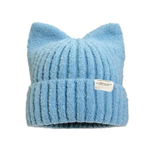 Load image into Gallery viewer, Cat Ear Beanie Winter Hat Warm Knitted Cap with Windproof Thickened Design Cute Autumn Winter Warm Accessories for Women Girls
